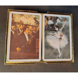 Vintage NOS Piatnik Set of 2 Playing Cards, Ballerina Orchestra Basoon Fine Art